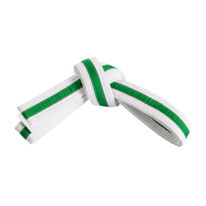 Striped belt double wrap 0 Wht/Grn