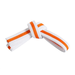 Striped belt double wrap 0 Wht/Org