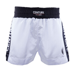 WAKO C-Gear Kickboxing Wettkampf Shorts Weiß/Schwarz L