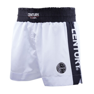 WAKO C-Gear Kickboxing Wettkampf Shorts Weiß/Schwarz L